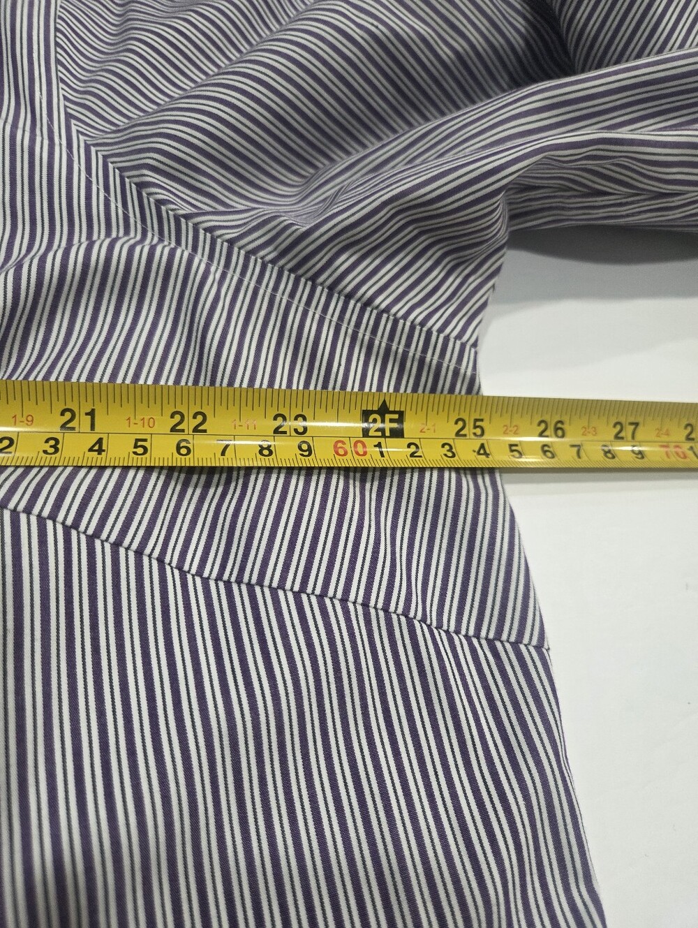 Ralph Lauren Purple  and White Striped Shirt Sz.2X - Picture 4 of 7